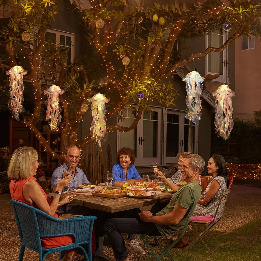 Gradient Jellyfish LED Night Light