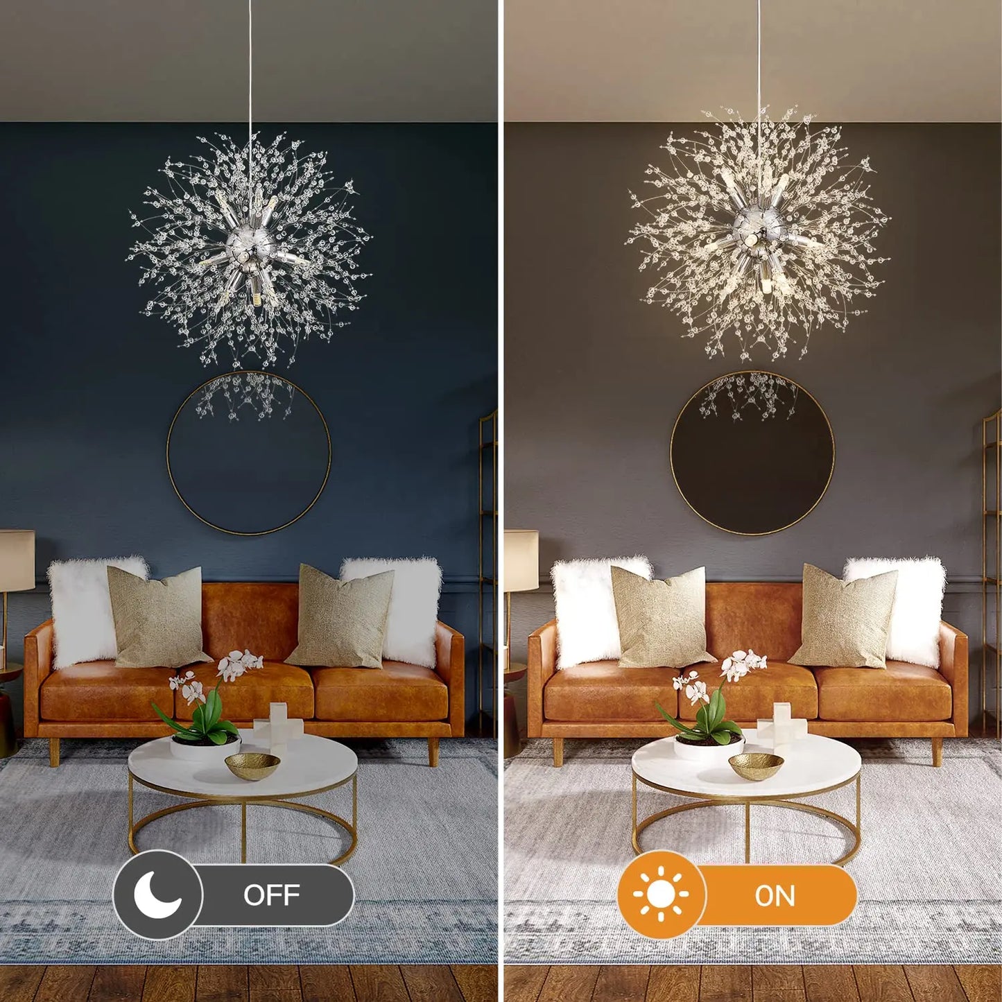 Dandelion LED Chandelier Lighting Pendant Lamp For Living Room Dining Room Home Decoration