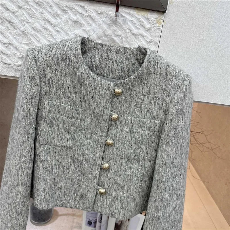 Small Fragrant Wool Jacket European Station Autumn and Winter