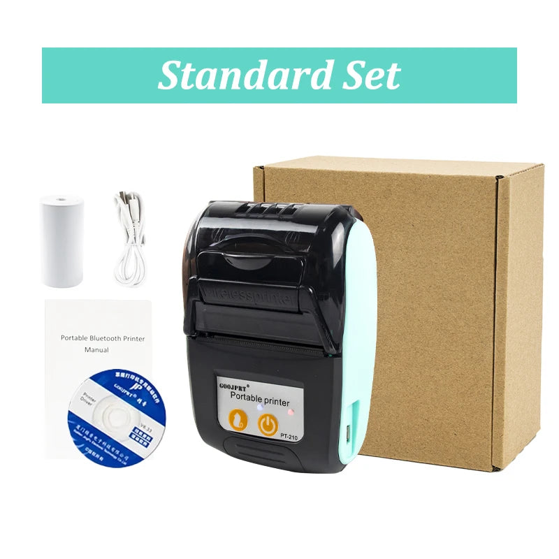 GOOJPRT 58mm Mini Portable Thermal Printer Bluetooth