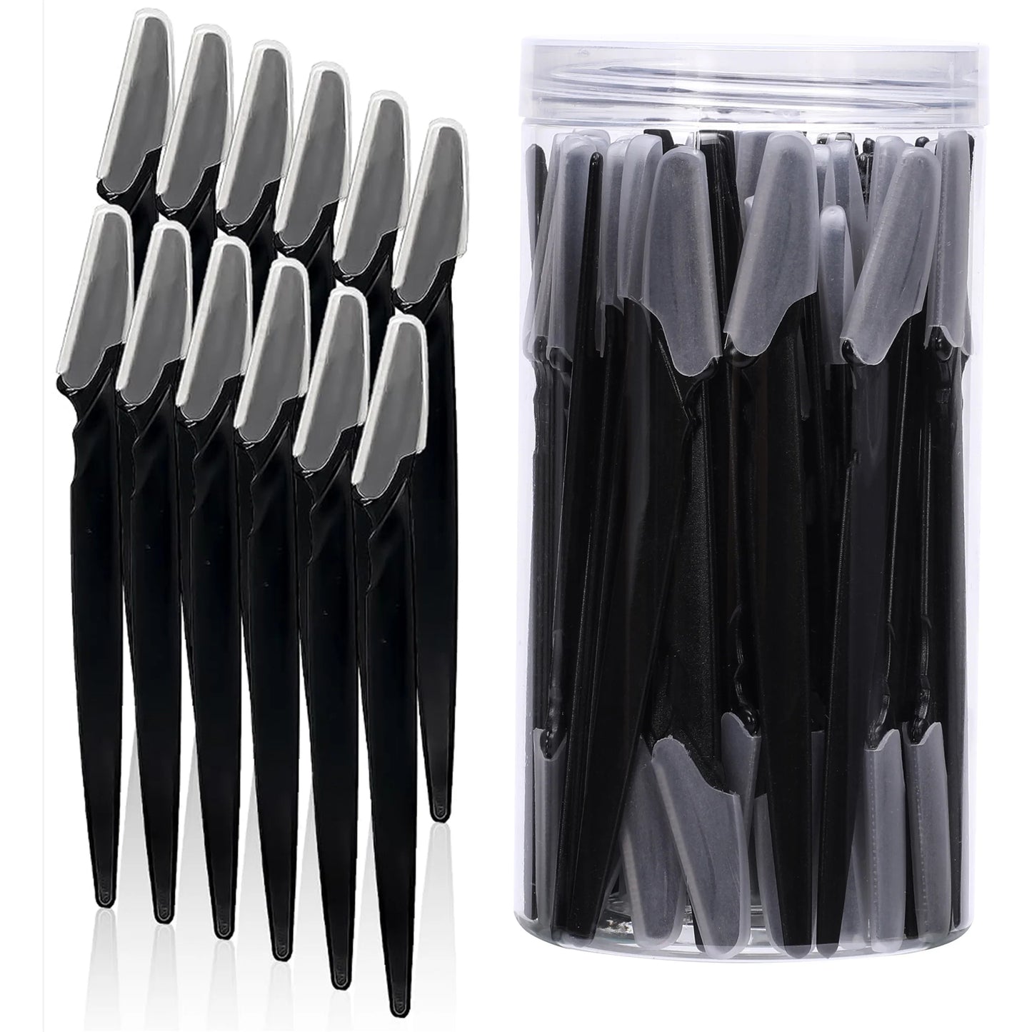 10/40Pcs Eyebrow Trimmer Face Blade Shaver Portable Eye Brow Epilation Hair Removal Safety Eyebrow Cutting Woman Makeup Tools