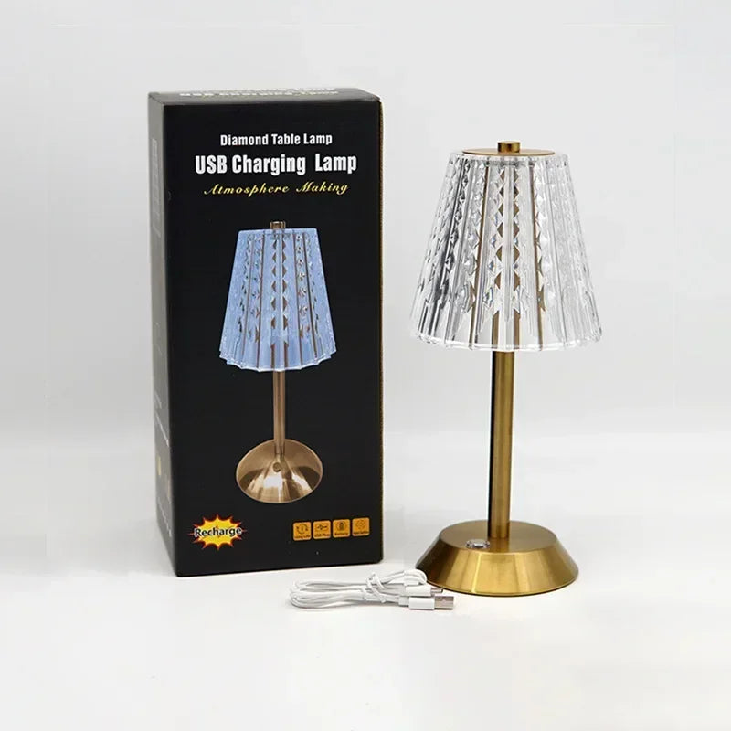 Bar Touch Table Lamp Rechargeable Wireless Desk Lamp