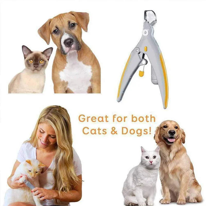 1 LED Pet Nail Clipper with Light, Cat and Dog Cleaning Scissors Provide Simple and Safe Beauty Care for Dogs and Cat Claws