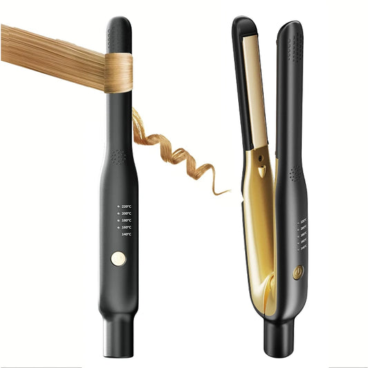 2-in-1 Mini Hair Straightener & Curler