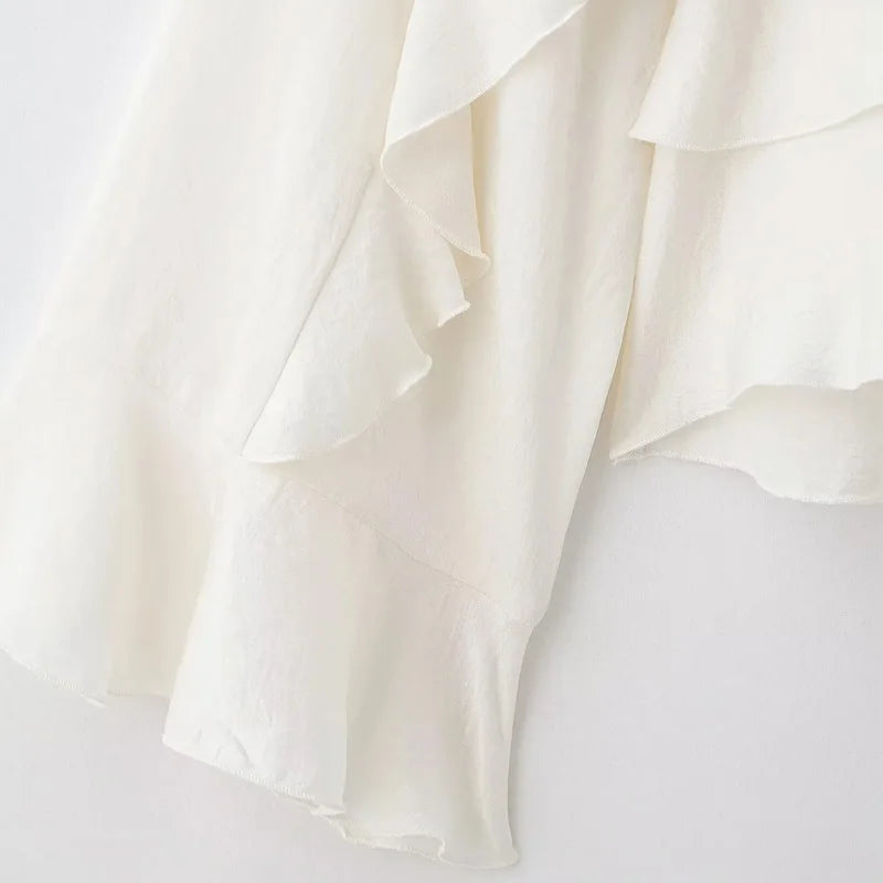 TRAF Y2k Elegant Shirts & Blouses 2025