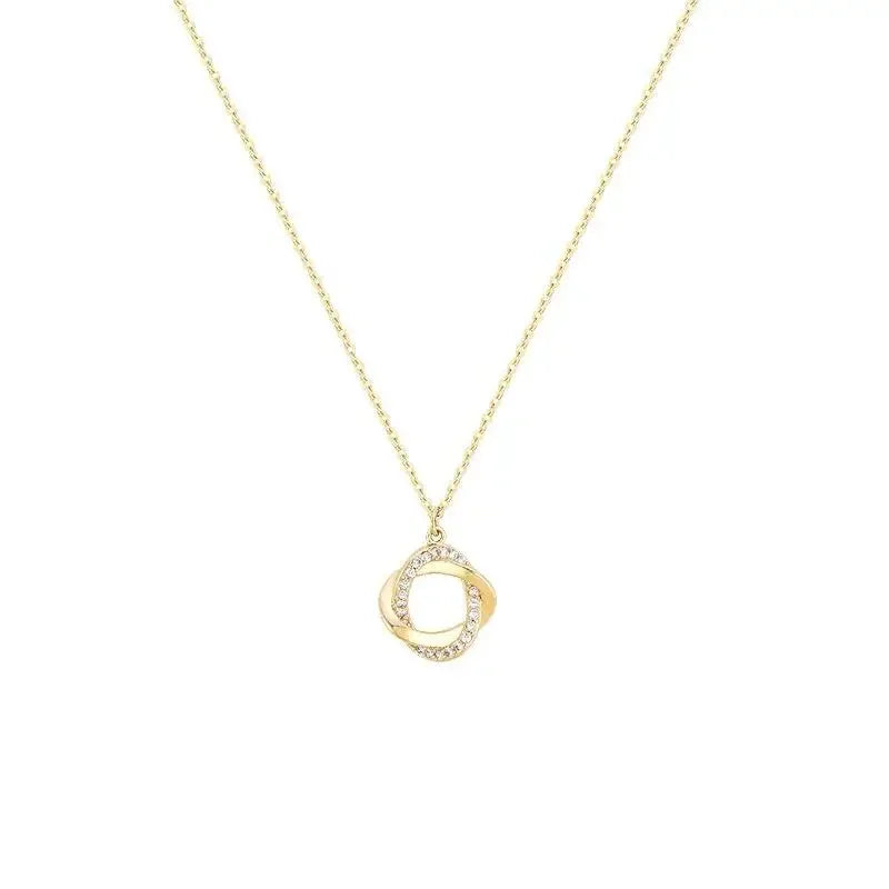 Fashion Cross Rotating 925 Sterling Silver Pendant Chain 14k Gold Plated Necklace Gold Necklace for Women Fine Jewelry