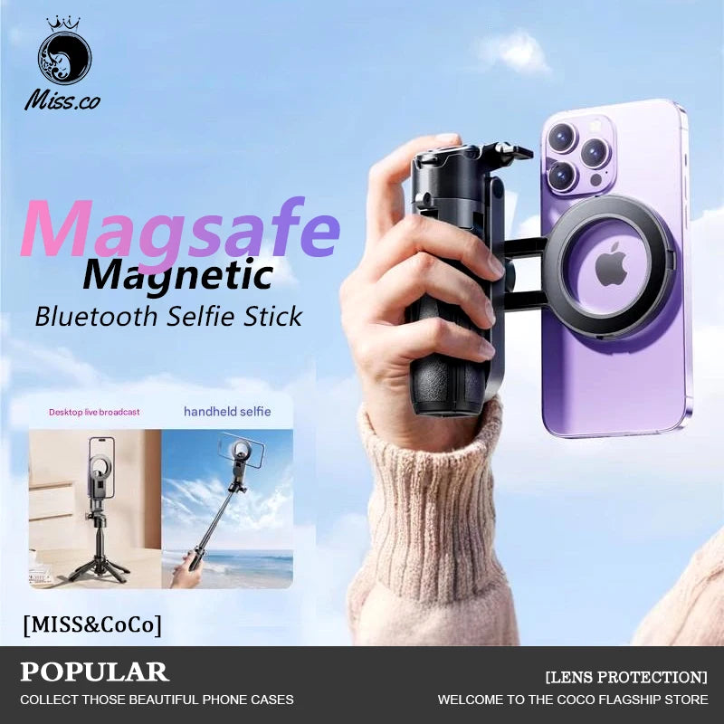 4-in-1 Multi-function Selfie Stick with Wireless Remote Control