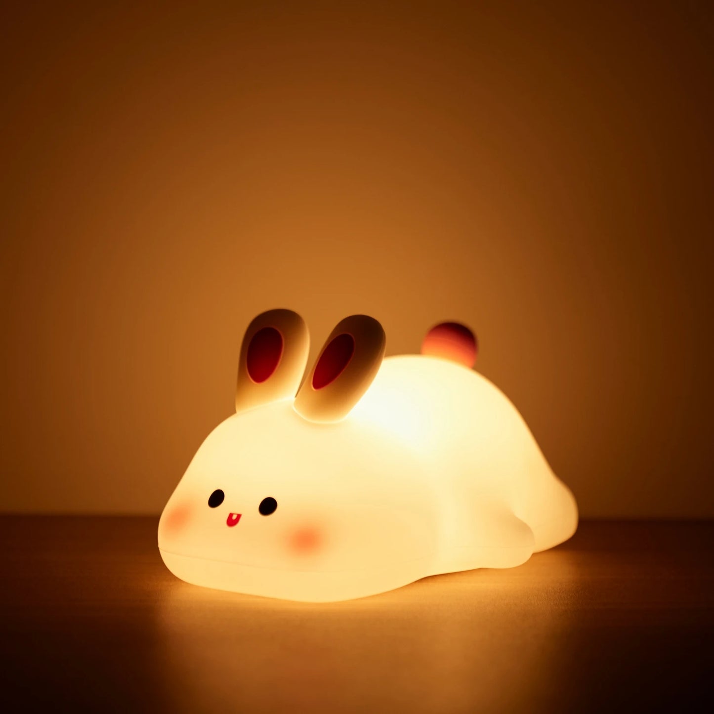 Cute Silicone Squishy Night Lamp Fox Rabbit Dimmable
