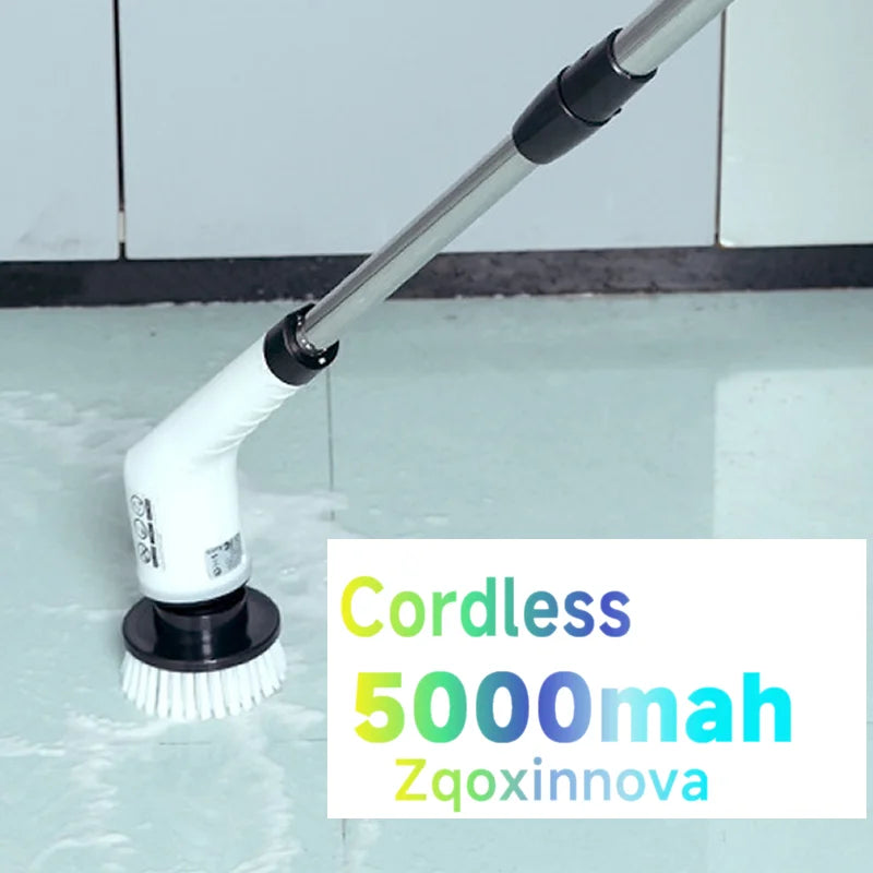 Household Cordless Spin Scrubber Cleaning Brush