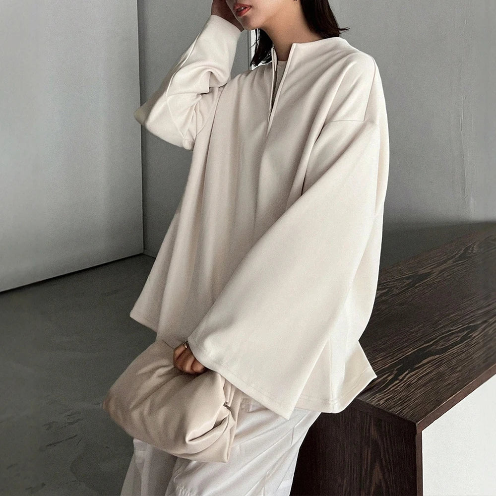 Women's T-Shirts Autumn 2025 Casual Fashion Solid Color