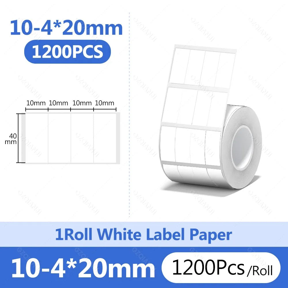 Niimbot 1Roll B1 White Sticker Paper Waterproof Adhesive Thermal Printer Tape