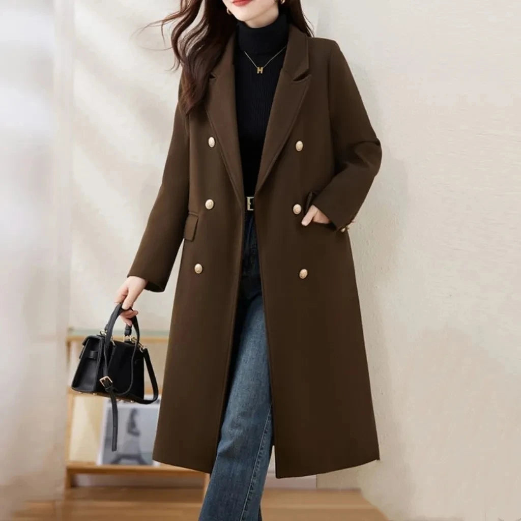New Style High-end Temperament Thick Cotton Wool Coat