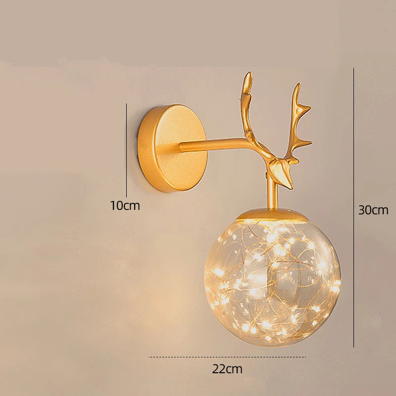 Modern Glass Starry Wall Light Lamp