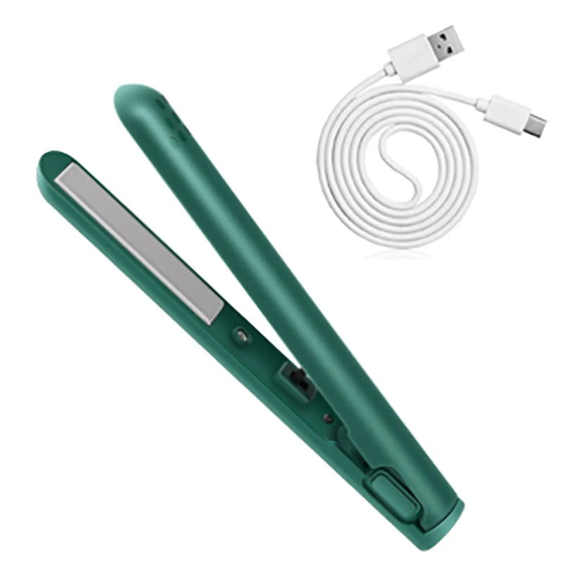 Curling Iron Straightener Usb Rechargeable Hair Straightener