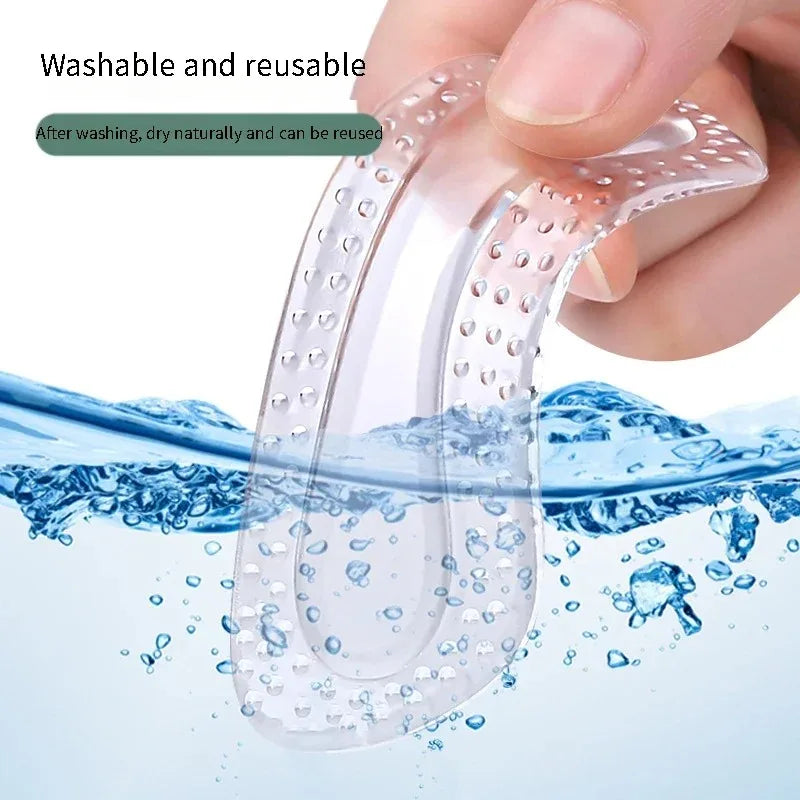 Adjustable Heel Protectors for Women Silicone Cushion Foot Pads Non-Slip Shoe Insoles Comfortable High Heels Support Inserts