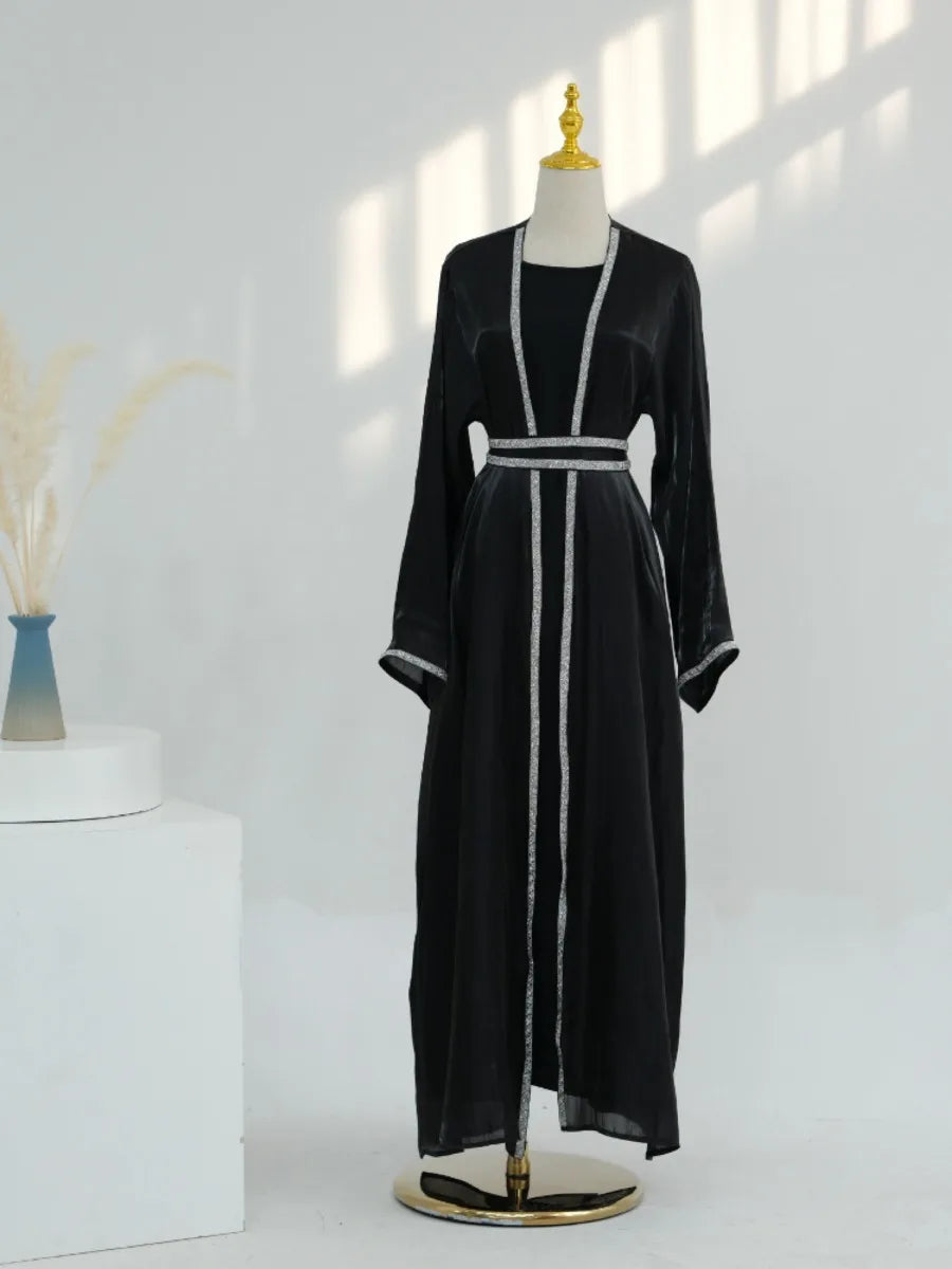 Muslim Abaya for Women Eid Dress 2 Piece Set