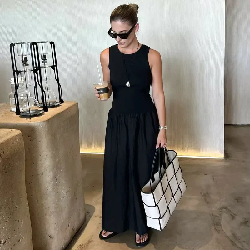 Women'sT Black Long Dresses