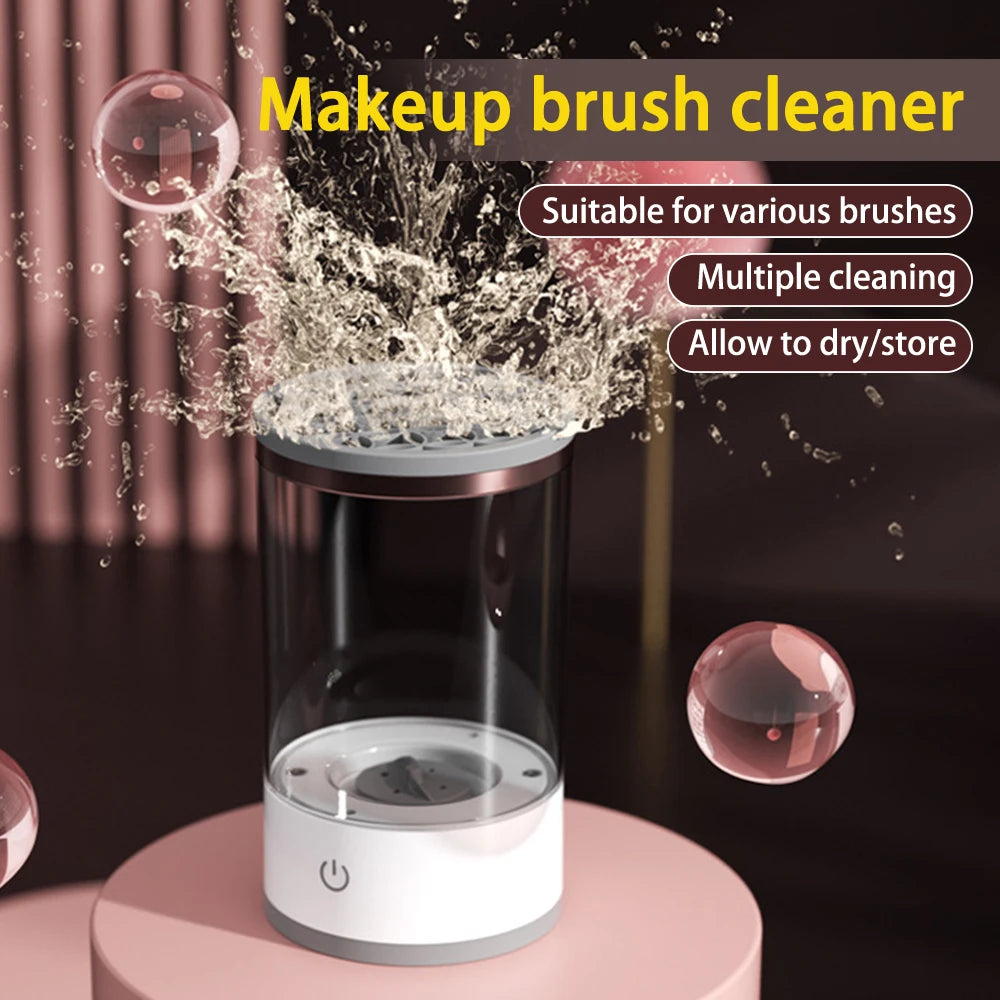 USB Plug Portable Electric Makeup Brush Cleaner with Rubber Makeup Machine