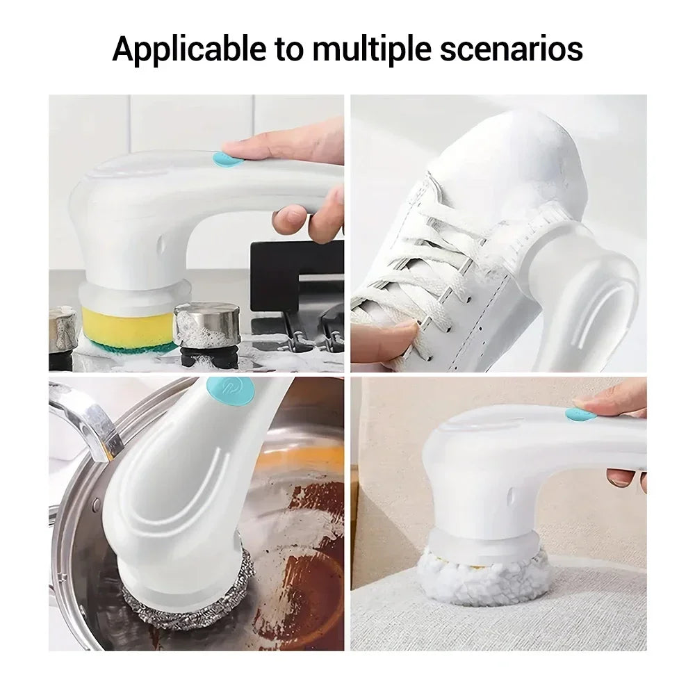 Wireless Household Electric Cleaning Brush 5-in-1Multifunctional USb Charging