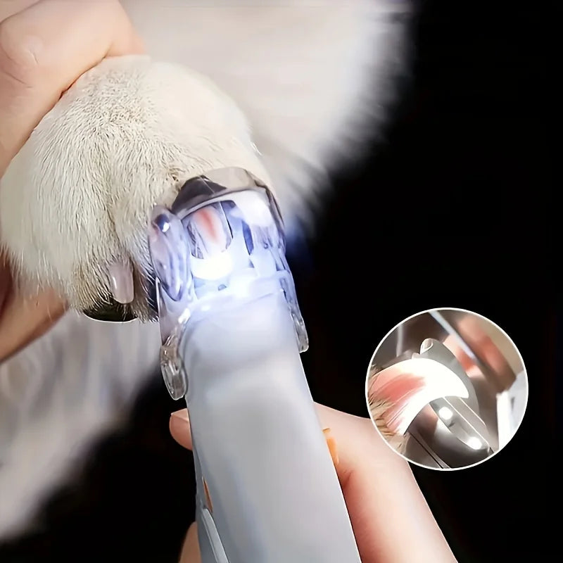 1 LED Pet Nail Clipper with Light, Cat and Dog Cleaning Scissors Provide Simple and Safe Beauty Care for Dogs and Cat Claws