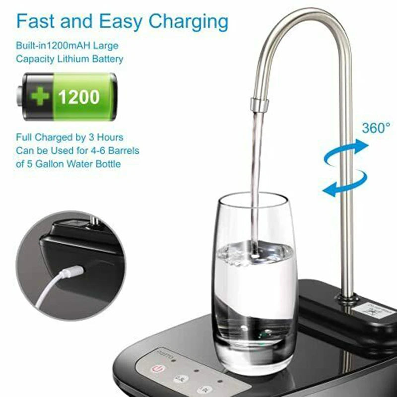 Electric Water Gallon Pump Automatic Water Bottle Dispenser