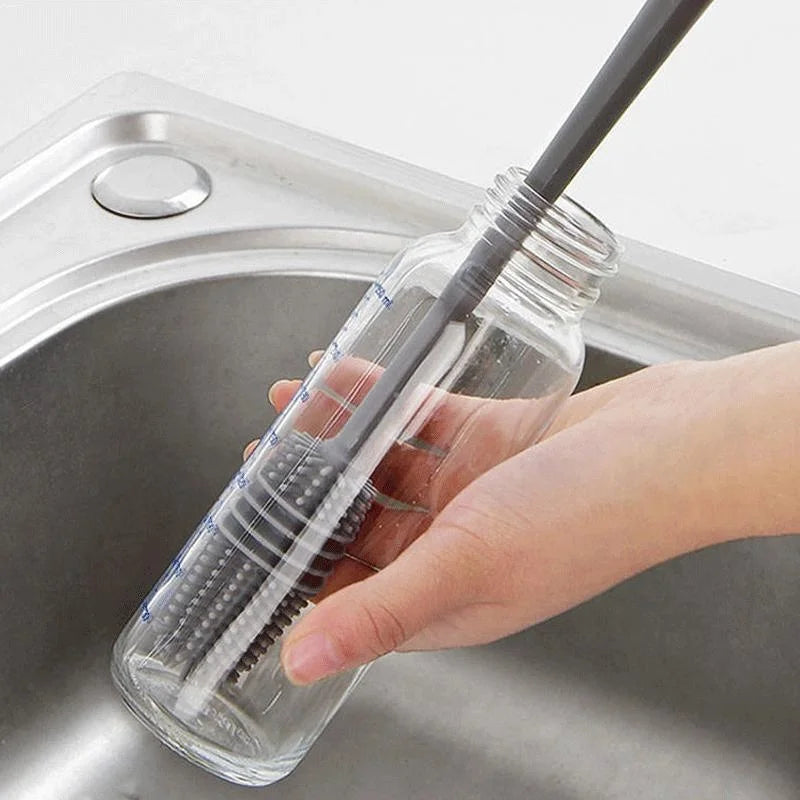 Brush Cup Scrubber Glass Cleaner Kitchen Cleaning Tool Long Handle Drink Bottle Glass Cup Cleaning Brush