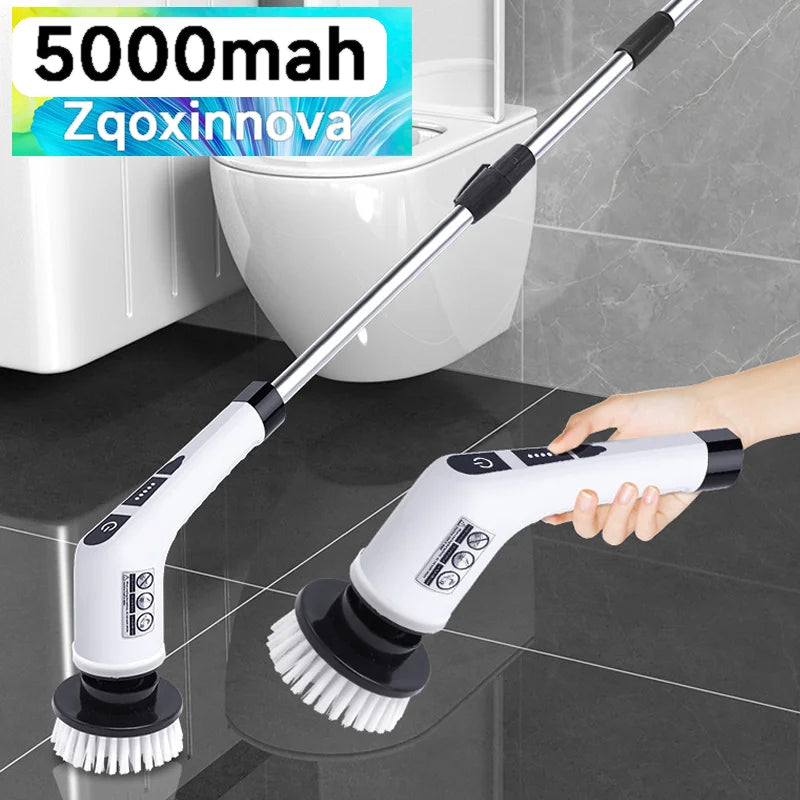 Household Cordless Spin Scrubber Cleaning Brush