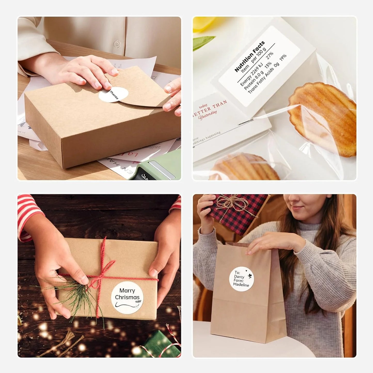 Niimbot 1Roll B1 White Sticker Paper Waterproof Adhesive Thermal Printer Tape