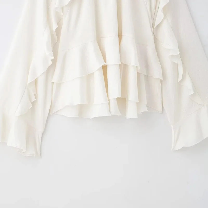 TRAF Y2k Elegant Shirts & Blouses 2025